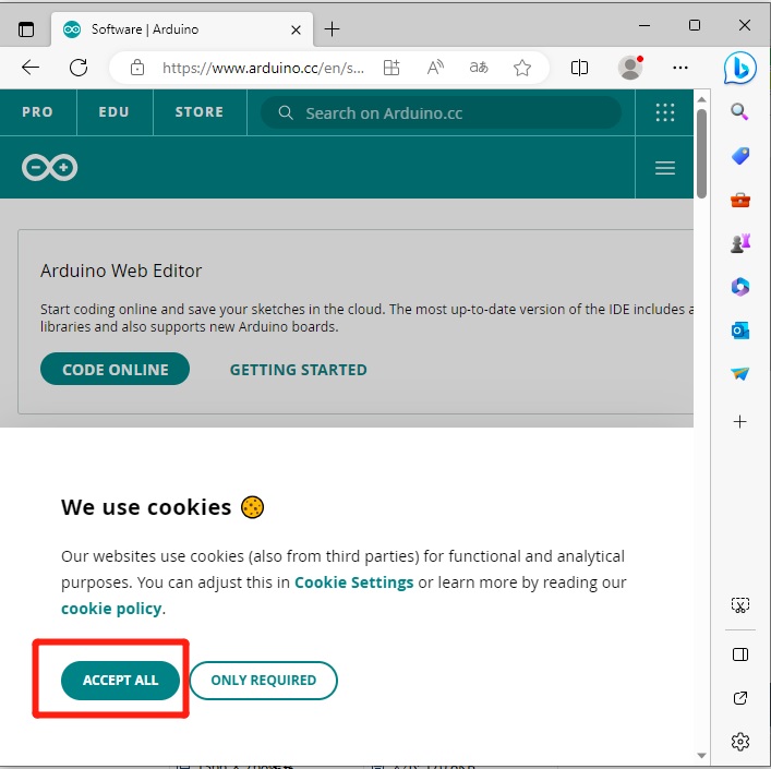 ARDUINO IDE V2.2 COOKIE 